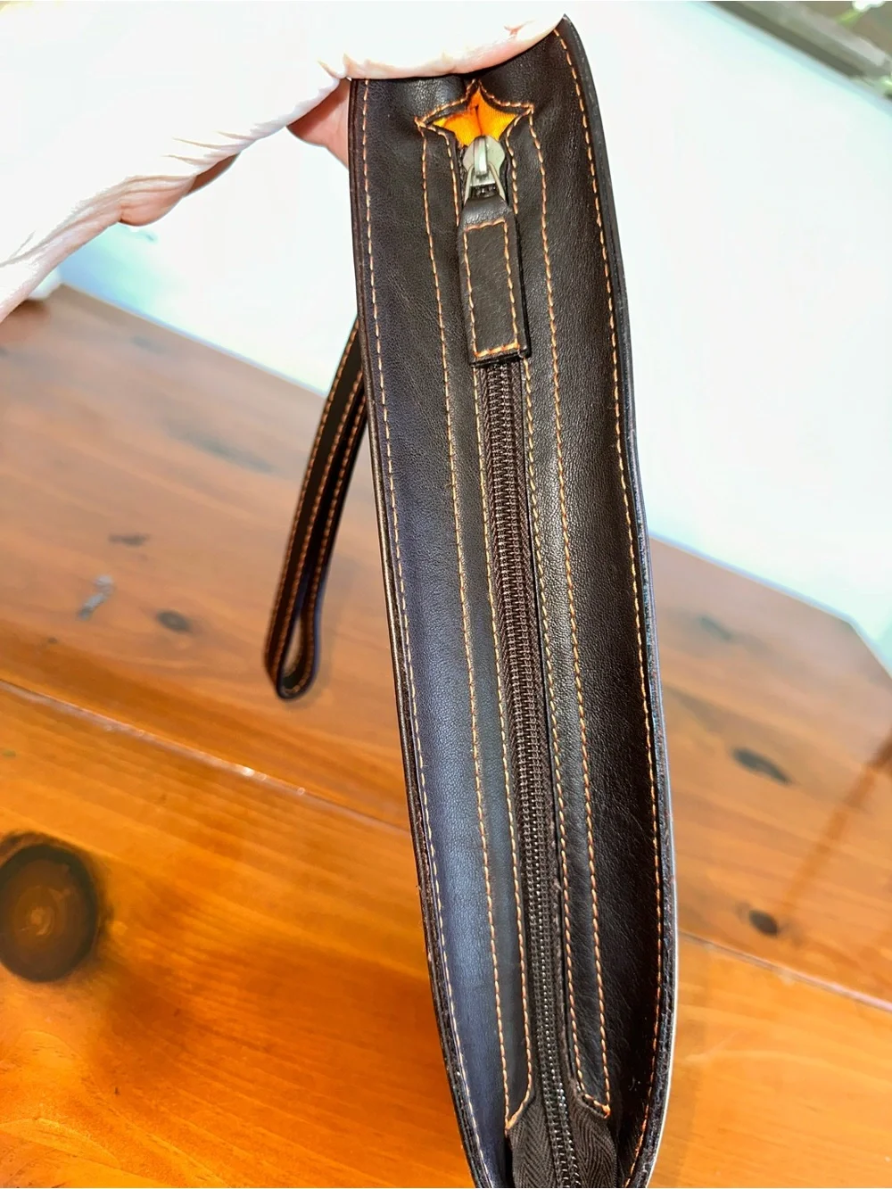 Claudia Firenze Leather and Cowhide Patchwork Clutch